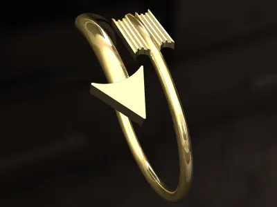 Arrow Ring 3D print model purchase