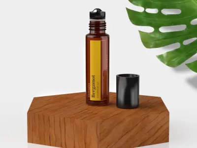 Essential Oil Roller Bottle 10mL 3D model