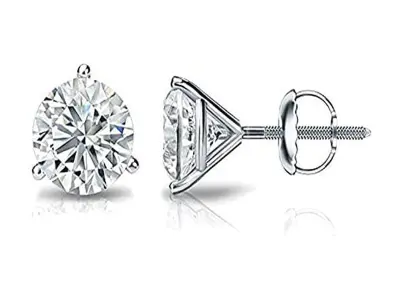 Women Diamond Earrings 3D print model 18