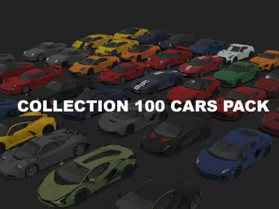 LOW POLY RACING PACK Low-poly 3D model