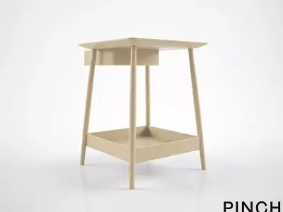 Pinch Harlosh bedside table 3D model