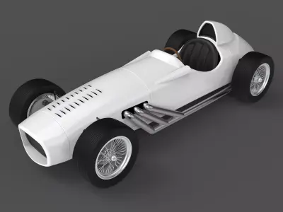 Vintage Race Car 3D model