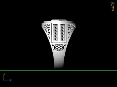 Gents Ring  - STL READY FILES  3D print model