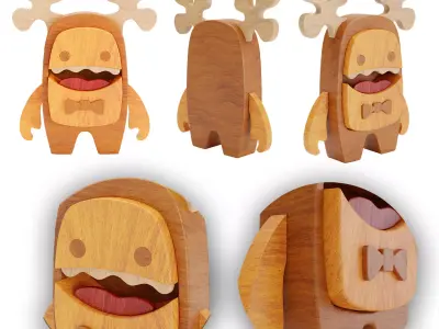 wood candy 3D model