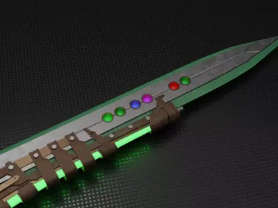 Slipstream Saber - Final Fantasy 7 Rebirth 3D model