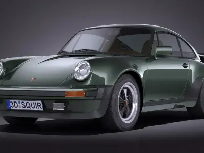 Porsche 911 930 Turbo 1975 VRAY 3D model