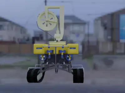 CMROV MODEL robot in street Free 3D model