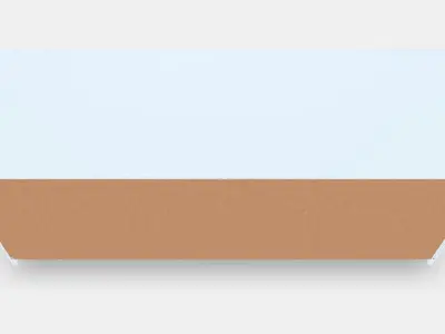 KULLEN Chest of 6 drawers Low-poly 3D model