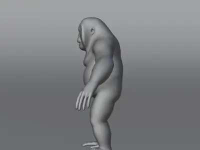 Orangutan Animal 3D Model Low-poly 3D model