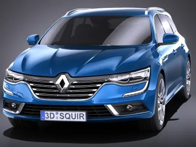 Renault Talisman Estate 2018 VRAY 3D model