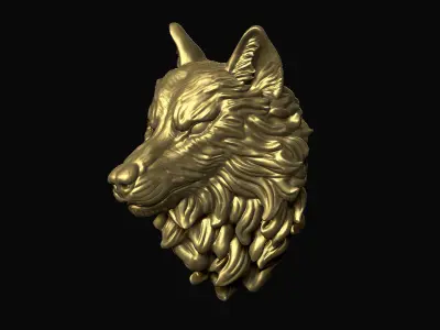 Wolf Head 3D print model