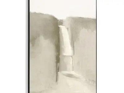 Plaster Two Photo Frame 469 Low-poly 3D model