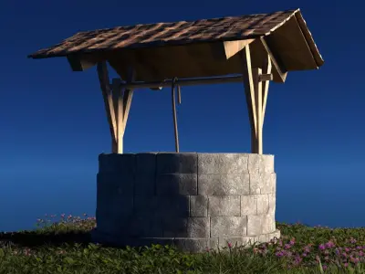 Abandoned Well Semi-Realistic 3D Model with High Detail Free 3D model