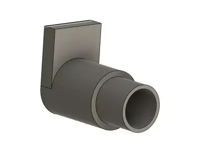  1 10 scale rc drift fart can exhaust 3D print model