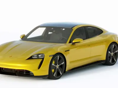 Porsche Taycan Turbo S 2020 3D model