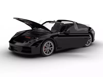 Porsche 911 Carrera Targa 4S 2025 HQ 3d model 3D model