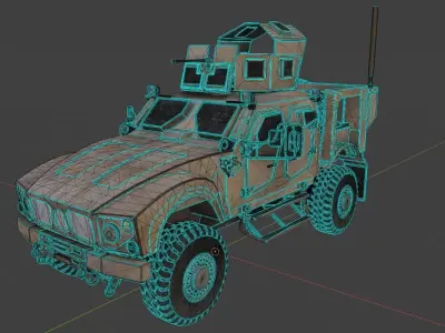 Oshkosh M-ATV Low-poly 3D model
