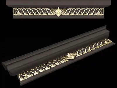 Cornice Decoration Molding 05 Low-poly 3D model