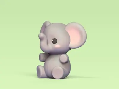 Little Elephant 3D print model