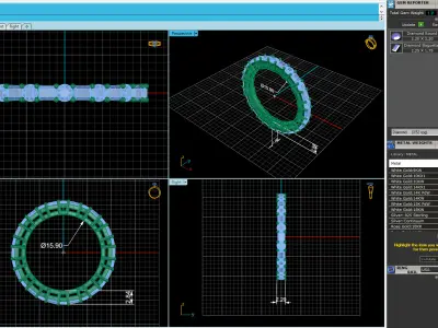 Woman Wedding Ring 3D print model