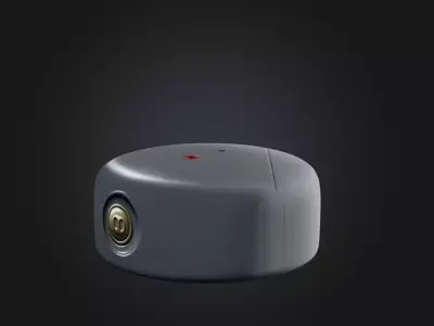 Button Low-poly 3D model