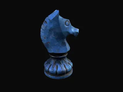 Chess figure Low-poly 3D model