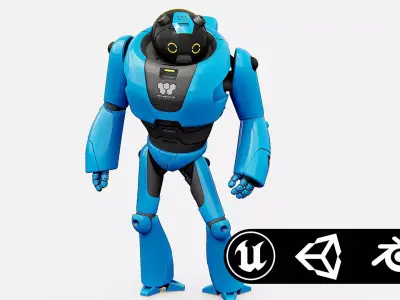 TOY BOT TILO Rigged for Unreal Engine - Unity - MIXAMO 3D model