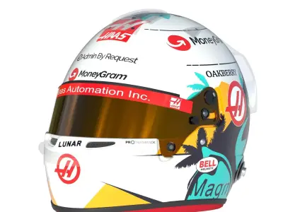F1 Haas Helmets 2024 3D model