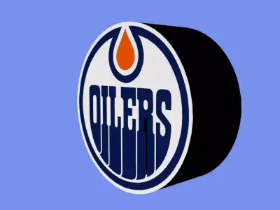 Edmonton Oilers Team Logo 3D model