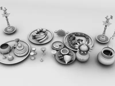 pooja props 3d models 3D model