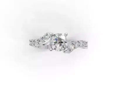Engagement Ring Jewelry 3D model