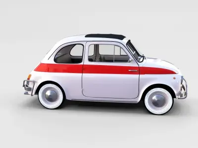 Fiat 500 Nuova Sport 1958 rev 3D model