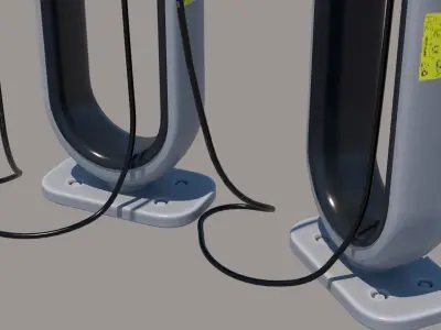 Charging station - Charging pile -EV- Car charger 3D model