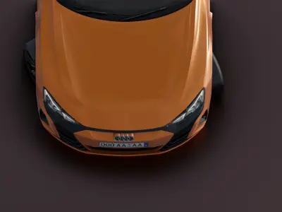 Audi E-TRON GT - Photorealistic Low-poly 3D model