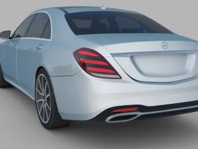 Mercedes benz w222 S class 2018 3D model