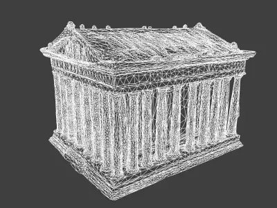 Classical Greek Temple 3D Model 3D model