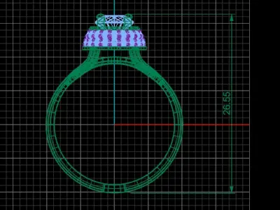 jewelry ring 200 3D print model