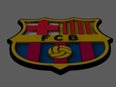 Fc Barcelona symbol 3D model 3D print model