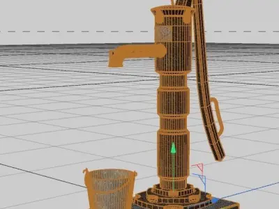 Old Pump Free 3D model