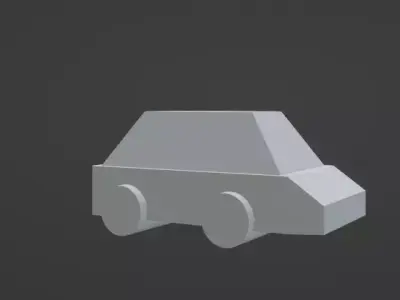 low poly car 3D model purchase