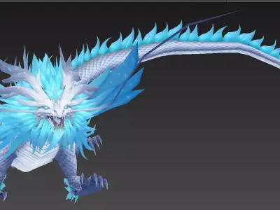 Dragon Low-poly 3D model