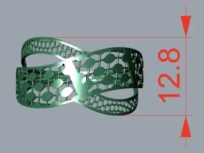 rings 3D print model 15