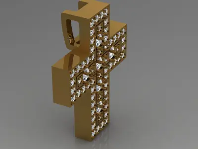 Cross 05 pendant 3D print model