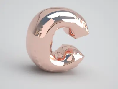 C Balloon Copper 3D model