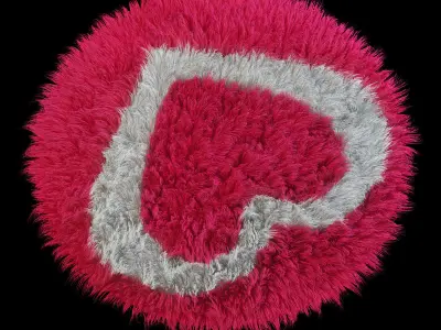 Carpet  Heart 3D model