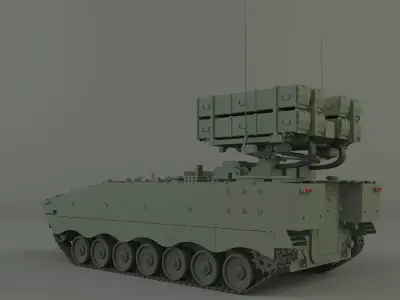 anti tank missile carrier aft-10 3D model