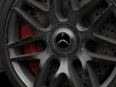 Mercedes Benz E43 Police Car 3D model