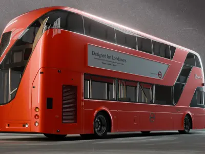 Bus London  3D model