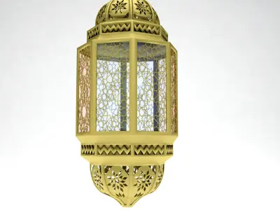 antique Islamic lighting lamp  3D model