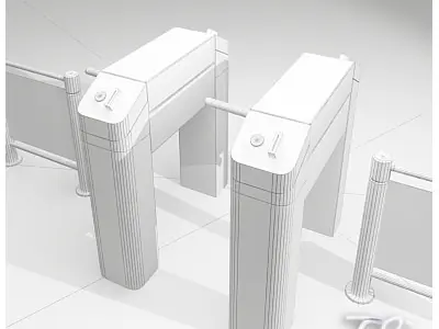TOURNSTILES ACCES 3D model